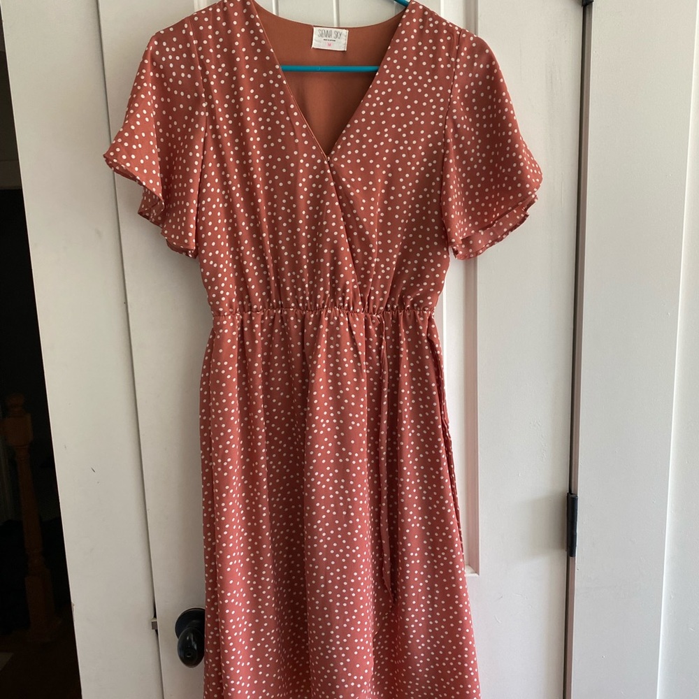 Sienna Sky polkadot dress